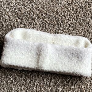 Lululemon Cozy White Fleece Headband